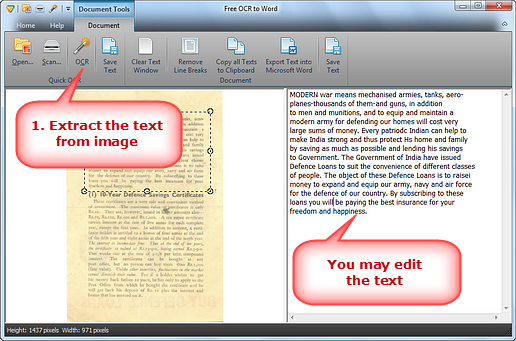 Free OCR To Word Convert Text Image And Scan To Word